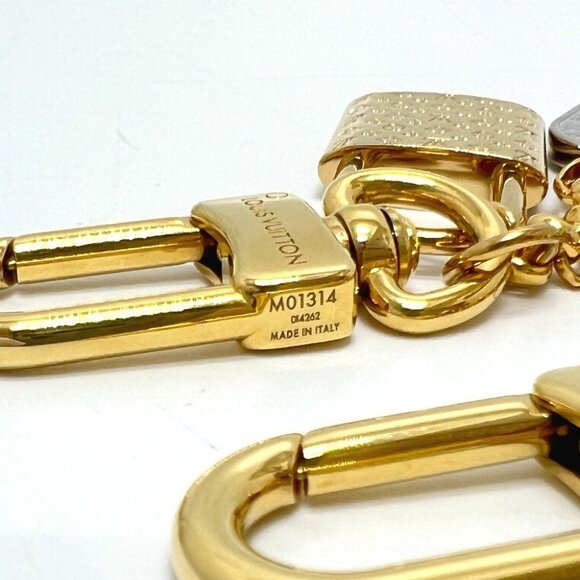 LOUIS VUITTON M01314 Chain-nanogram Icon Key ring Key Holder Bag Charm - Picture 14 of 14